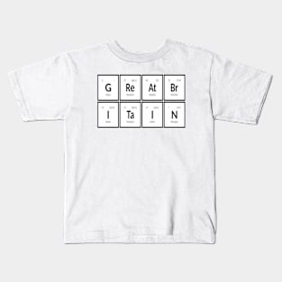 Great Britain Table of Elements Kids T-Shirt